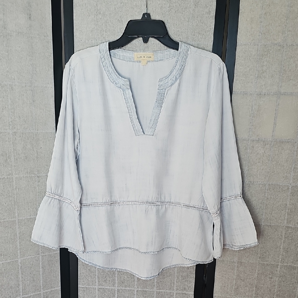 Cloth & Stone Light Blue Blouse